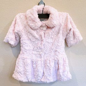 Cute Pink faux Fur  Size: 2 T